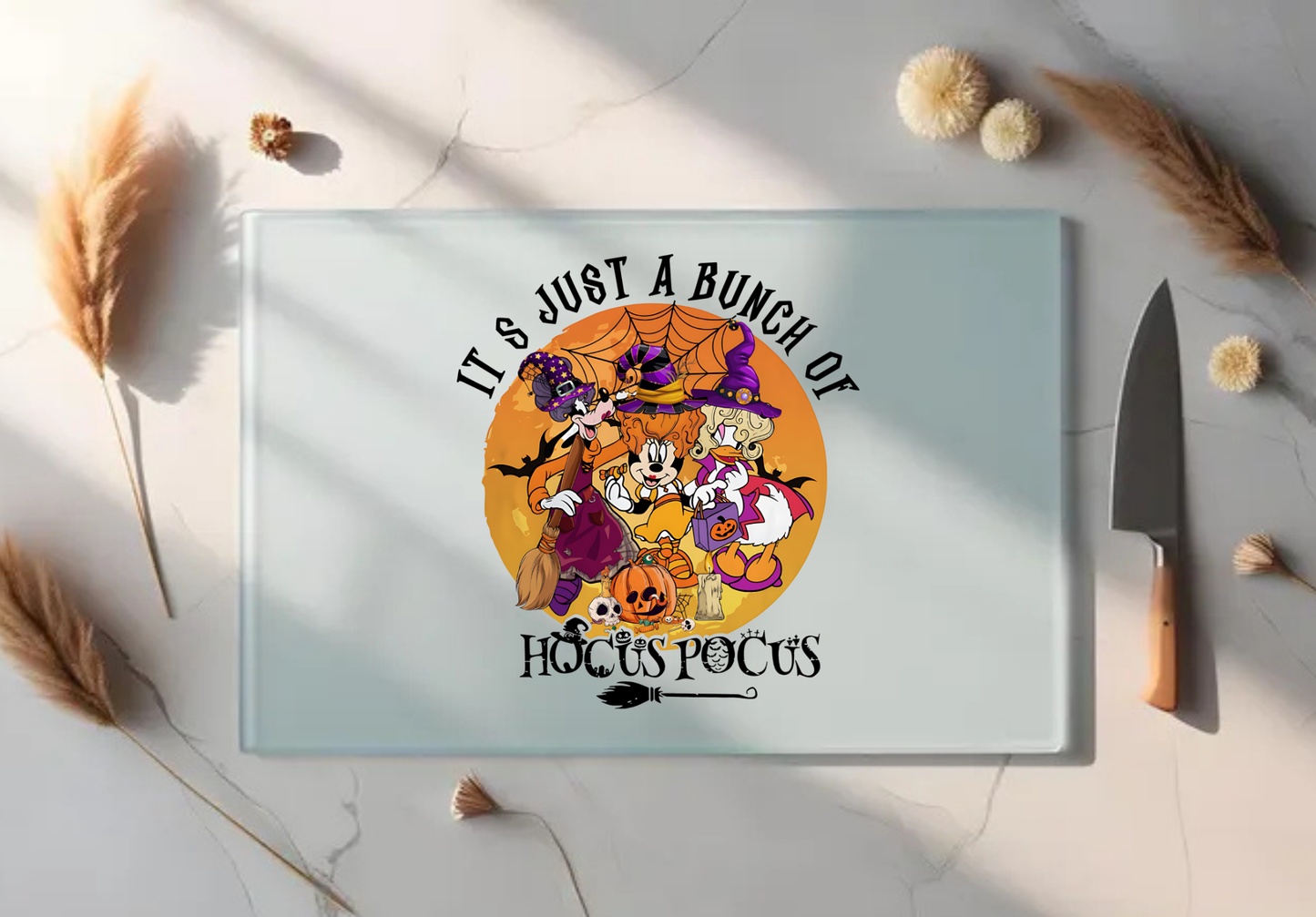 Custom glass chopping board a3