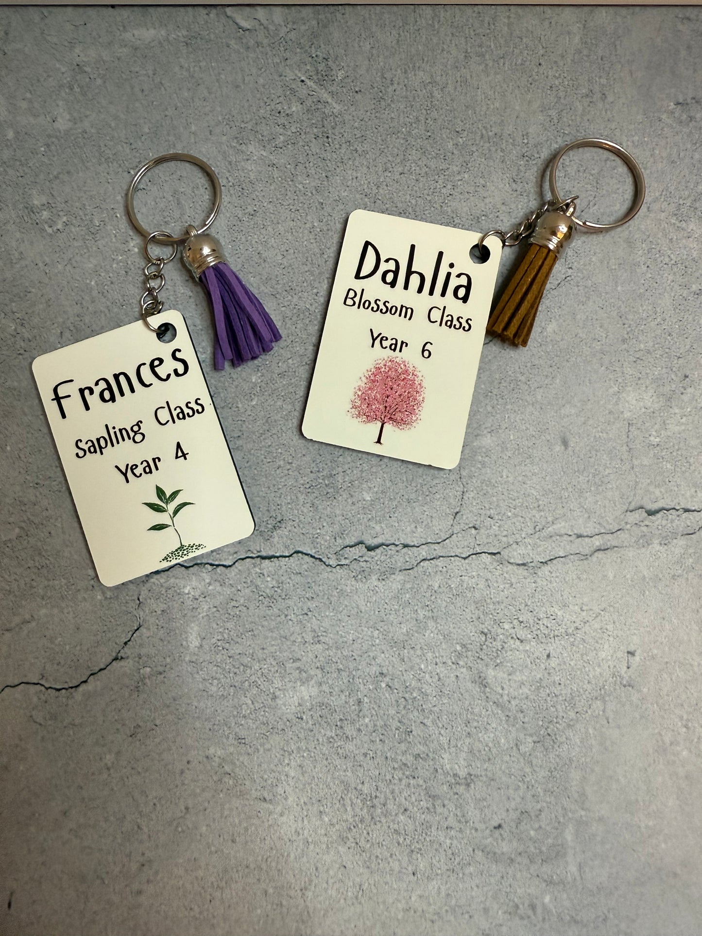 Custom new class year keyring