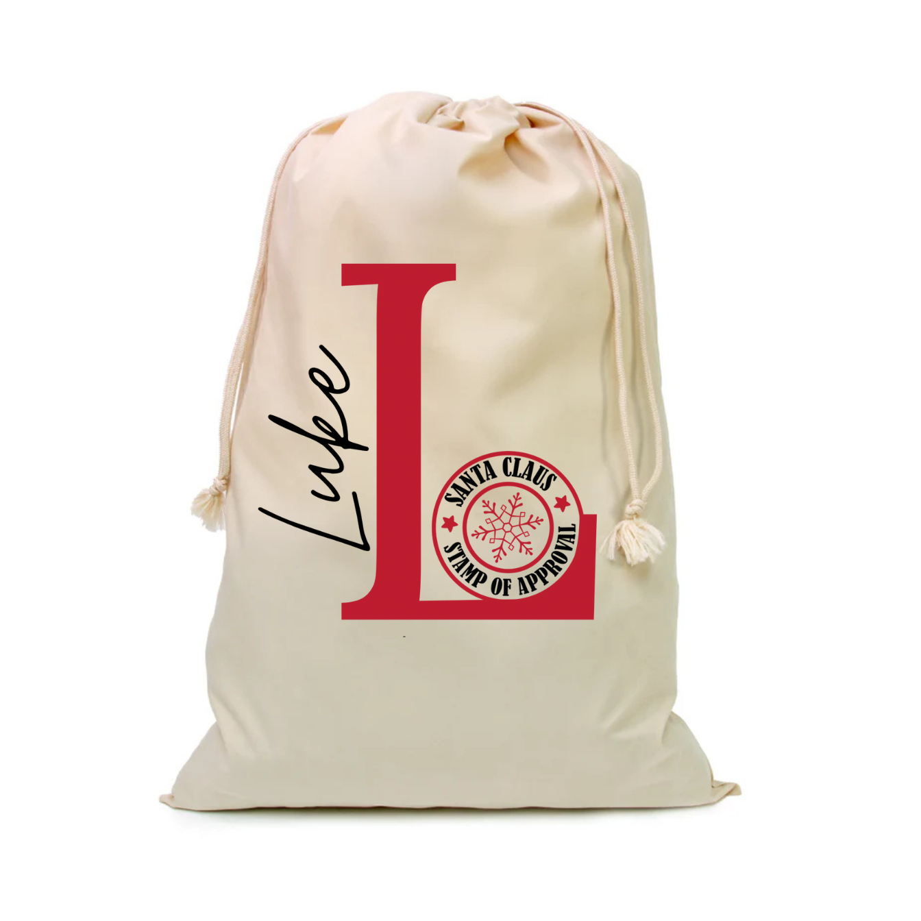 Christmas Santa sack personalised 49cm x 69cm Large