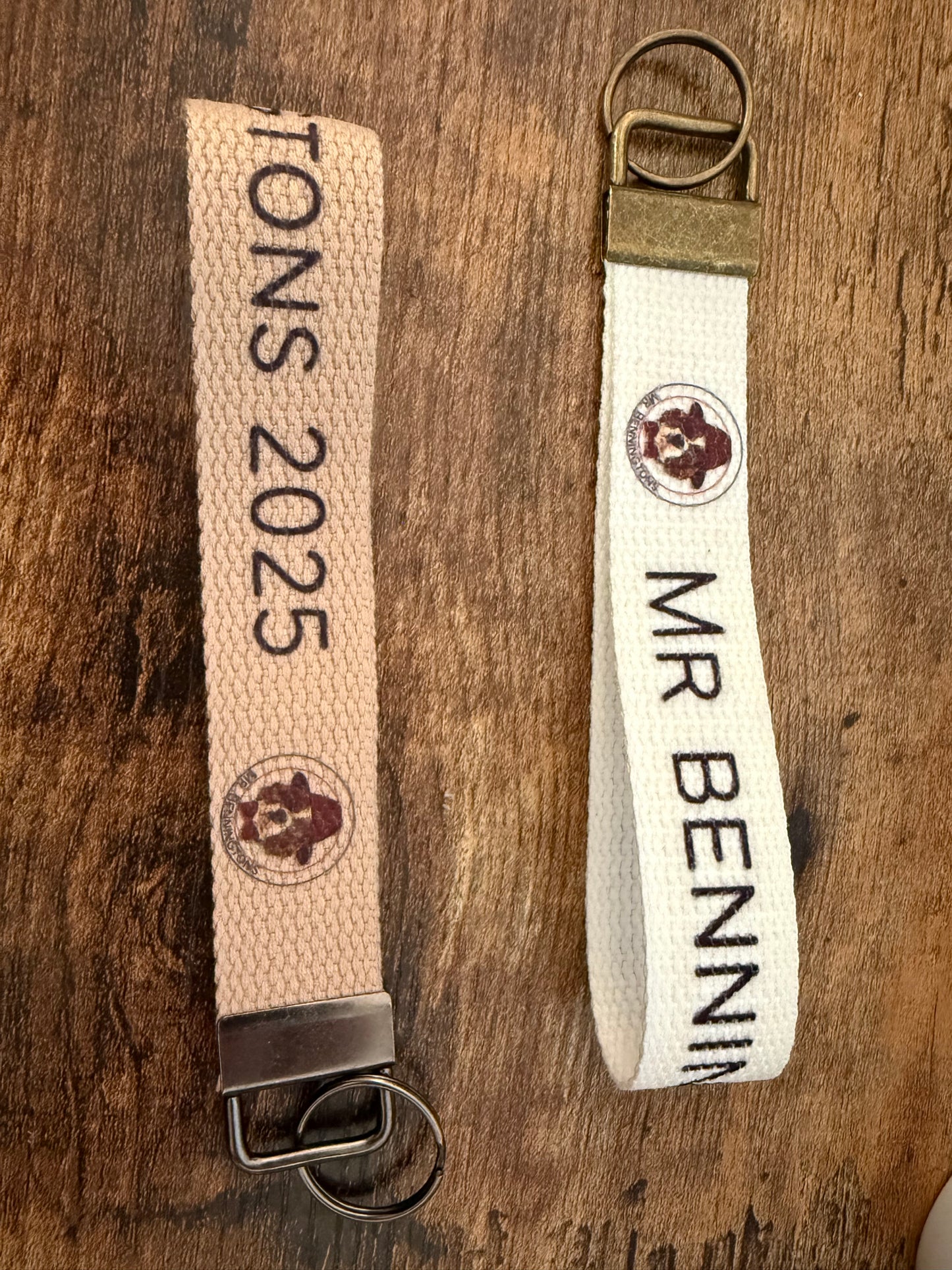 Heavy duty cotton Wristlet key rings