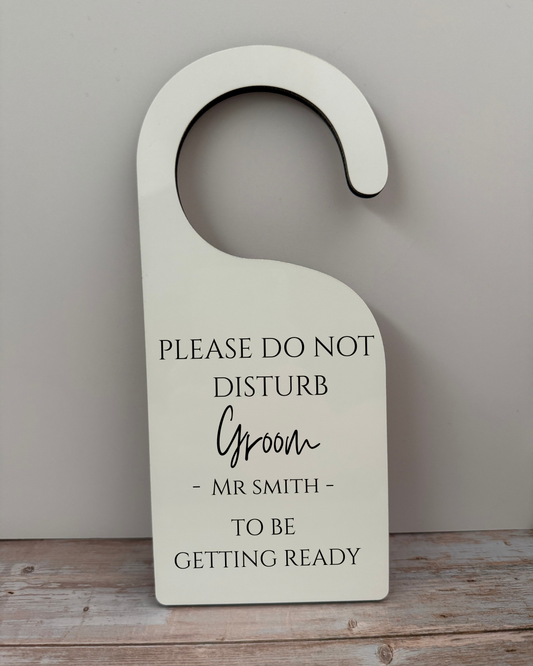 Wedding Door hanger Mr/Mrs