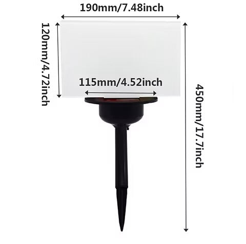 PERSONALISED SOLAR LED garden light