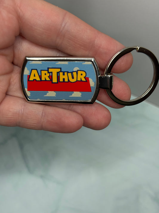 Custom metal keyring