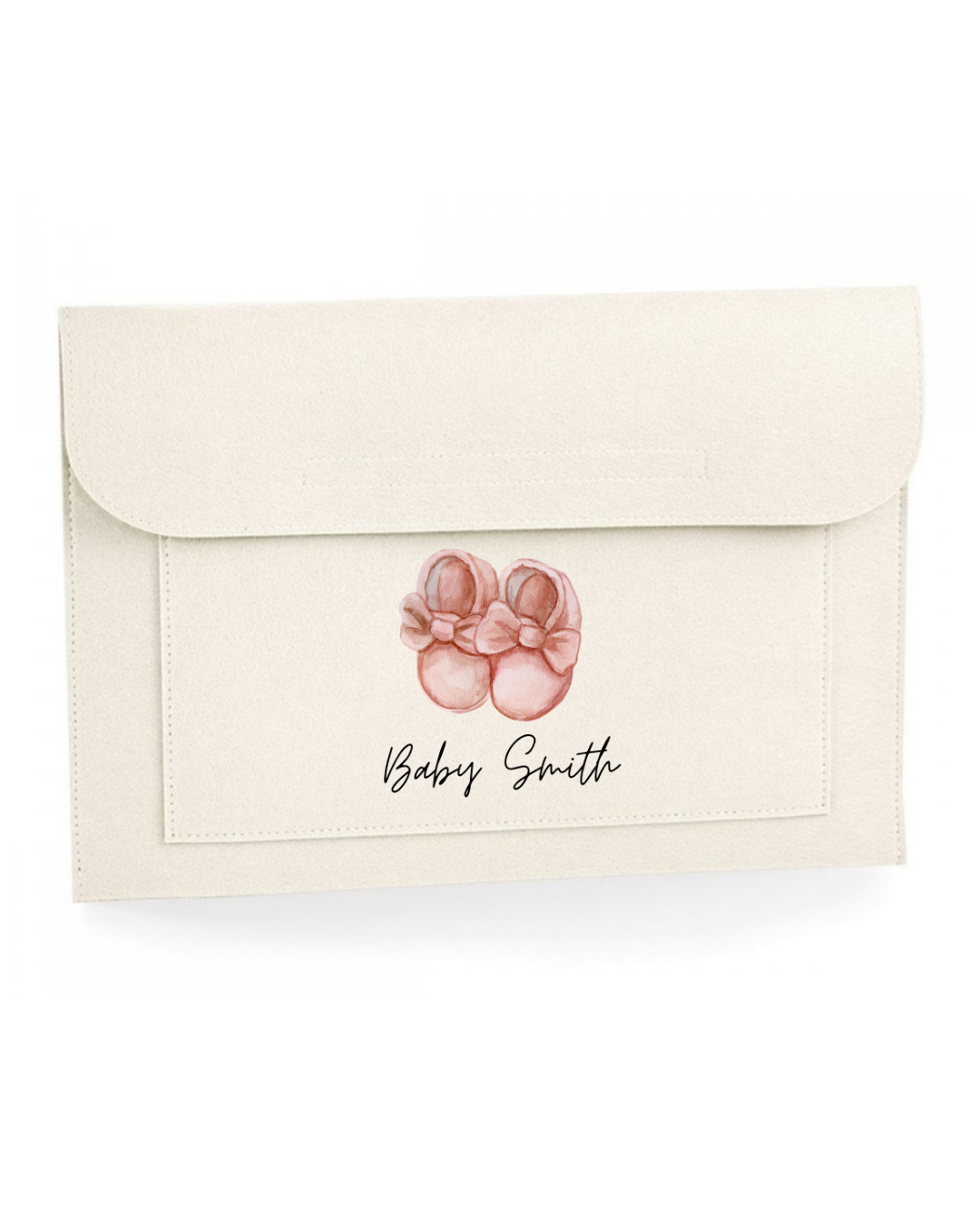 Personalised felt document folder -  for important papers a4