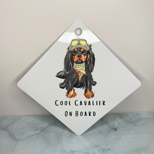 Custom Cavalier on Board Sign