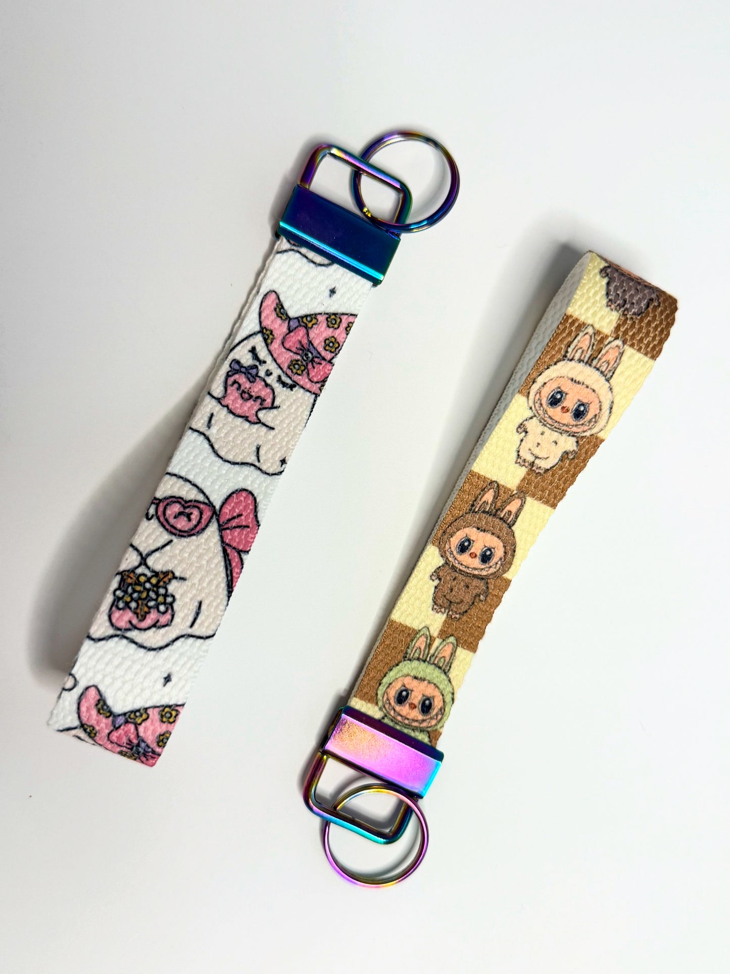 Heavy duty cotton Wristlet key rings