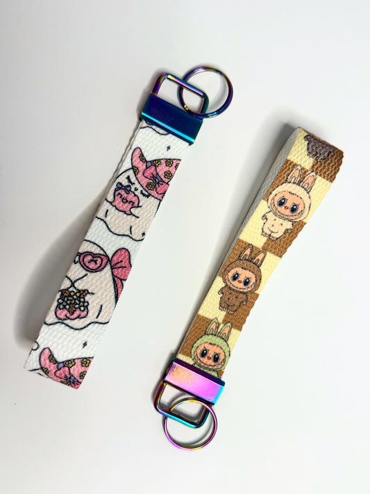 Heavy duty cotton Wristlet key rings