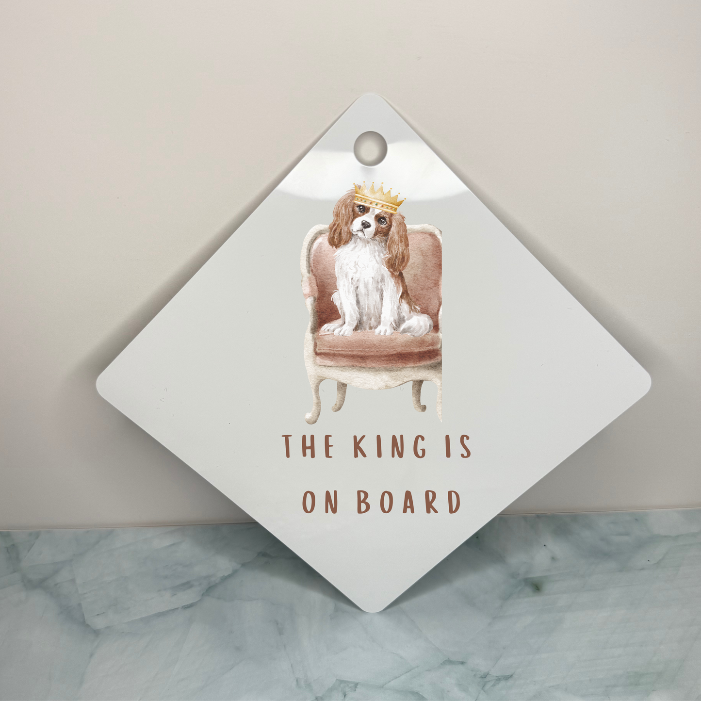 Custom Cavalier on Board Sign