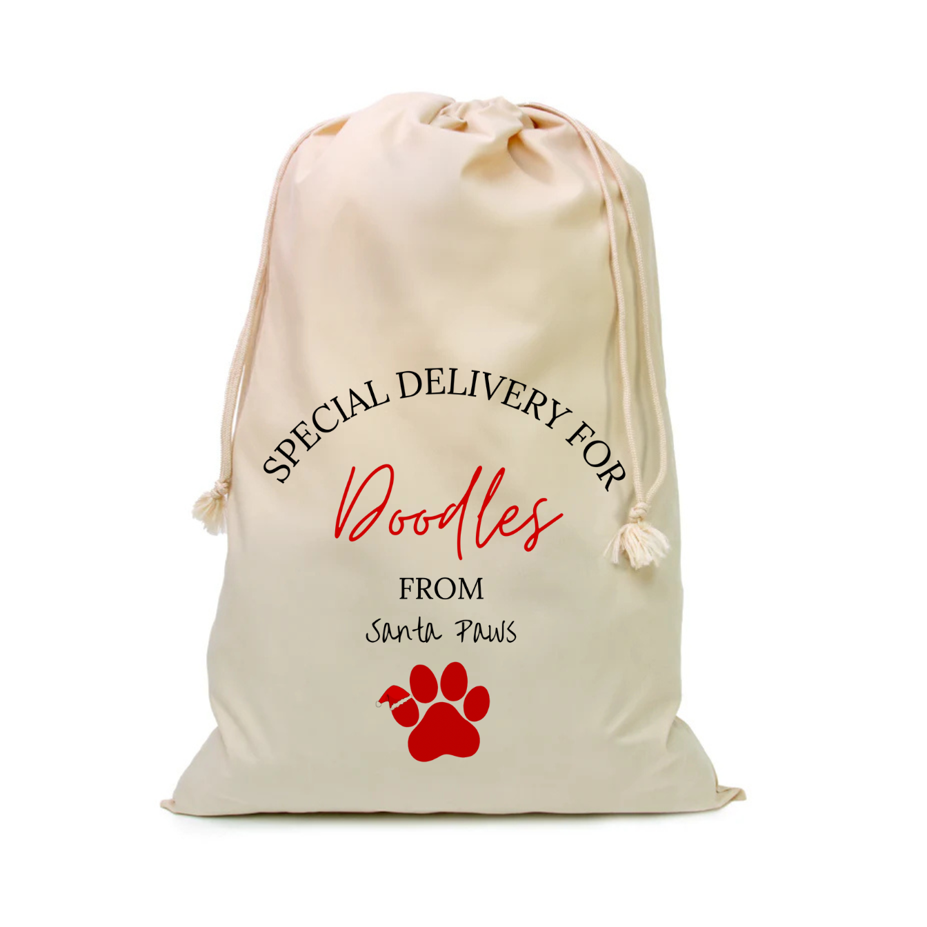 Christmas Santa sack personalised 49cm x 69cm Large