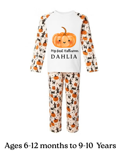 Personalised Halloween pyjamas