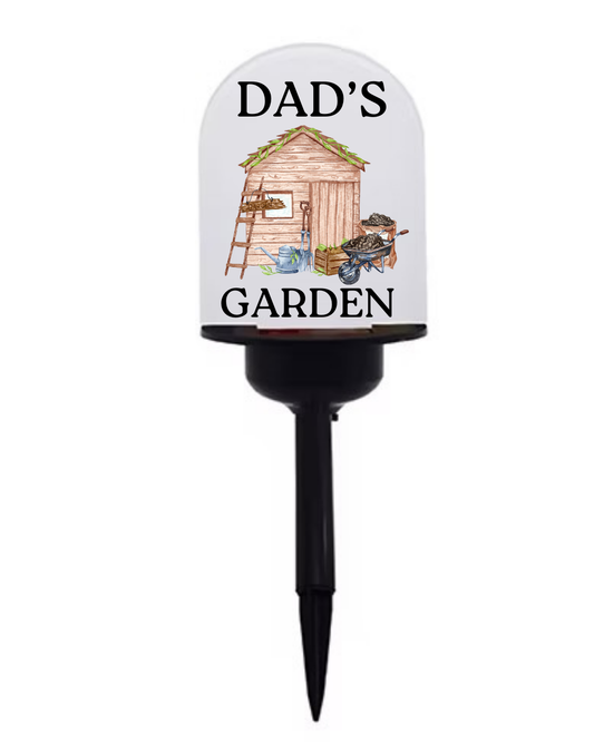 PERSONALISED SOLAR LED garden light