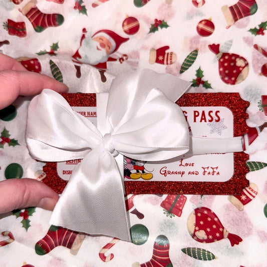 Disney announcement boarding pass