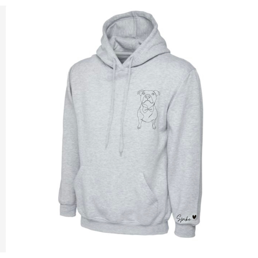 Pet face on hoodie / sweater