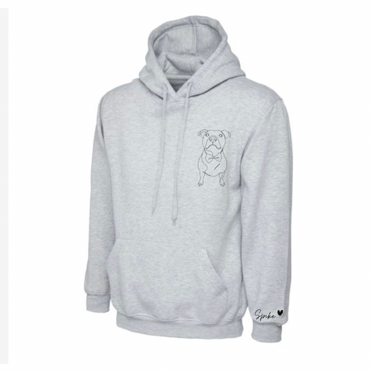 Pet face on hoodie / sweater