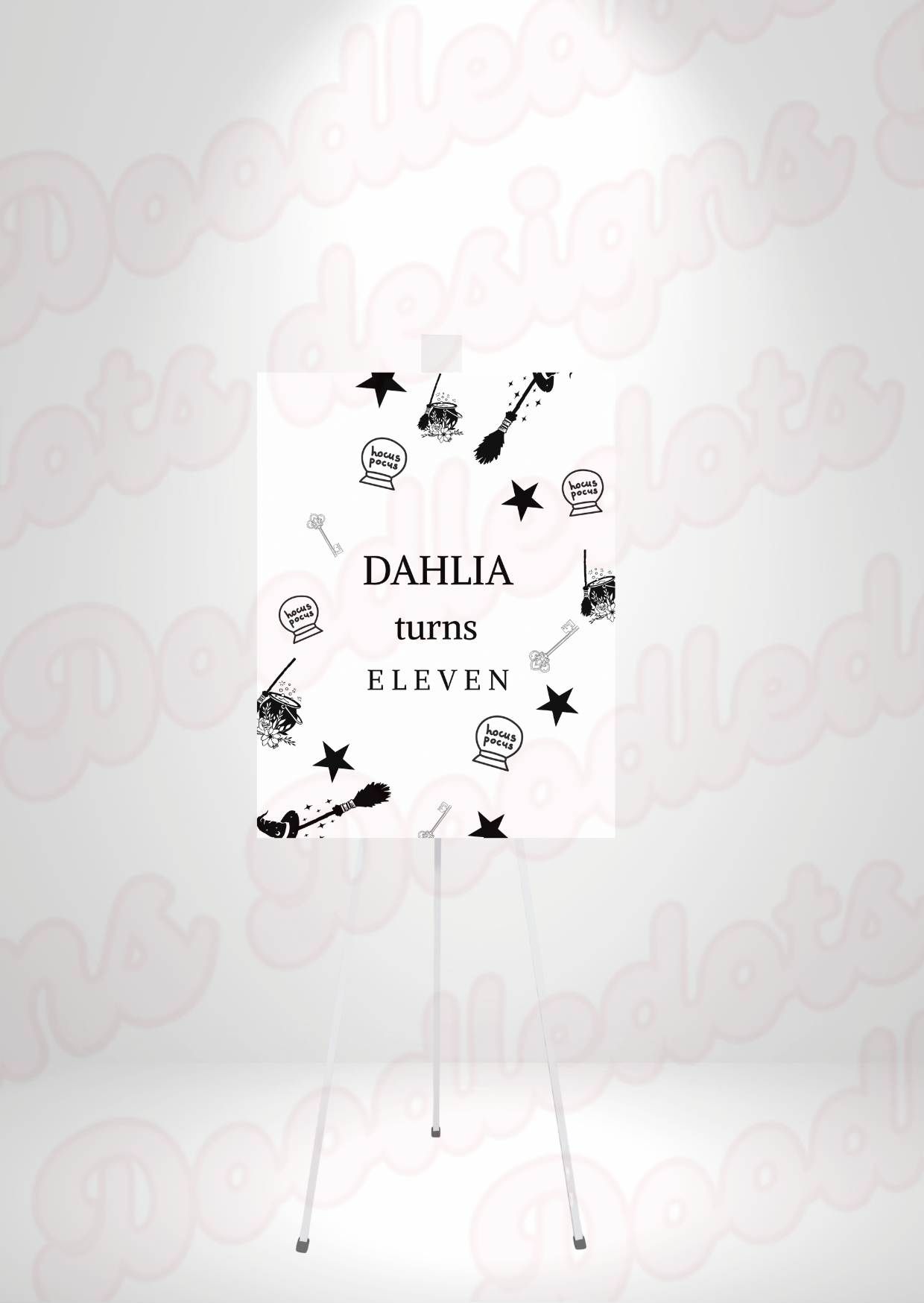Hocus pocus birthday sign - PDF