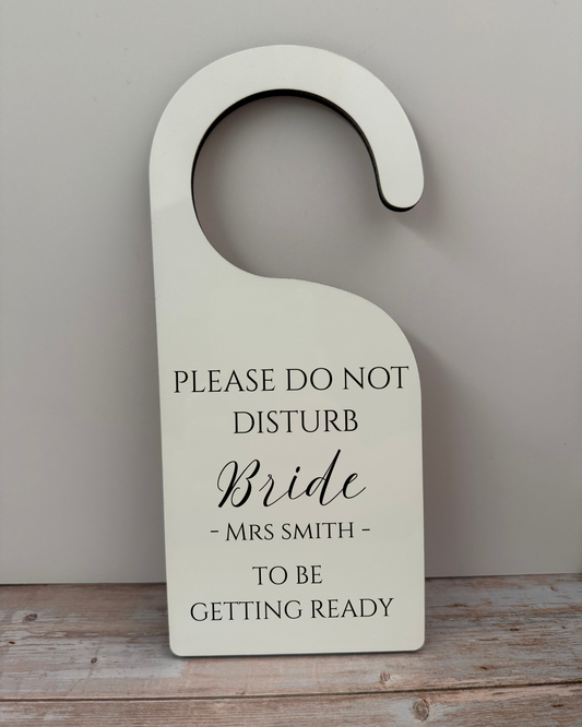 Wedding Door hanger Mr/Mrs